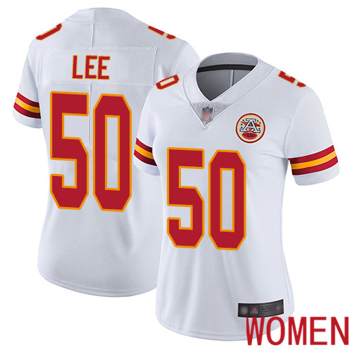 Women Kansas City Chiefs #50 Lee Darron White Vapor Untouchable Limited Player Nike NFL Jersey->youth nfl jersey->Youth Jersey